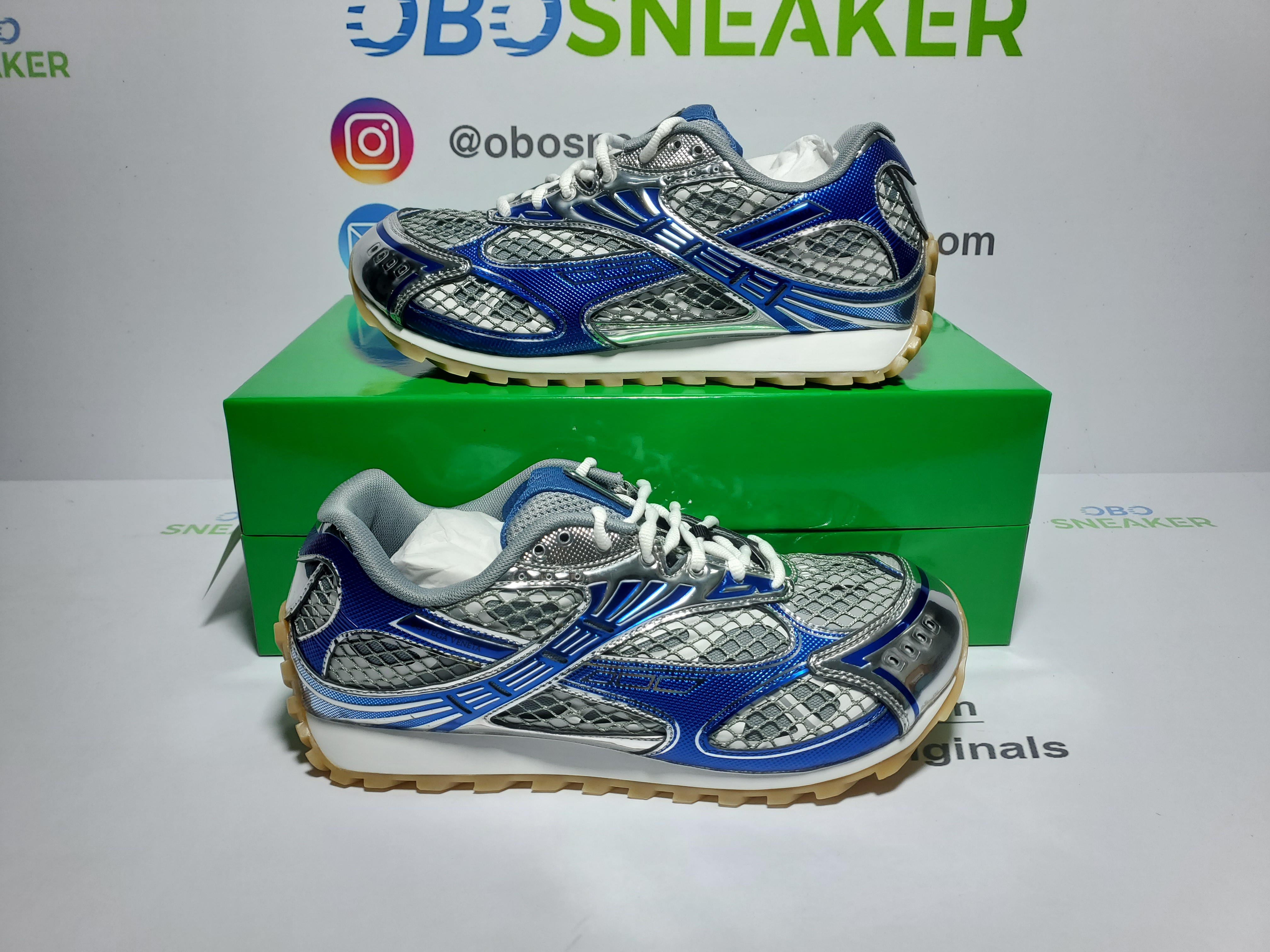 Bottega Veneta Orbit Silver Blue Grey 741357V2X401375 review obosneaker 02