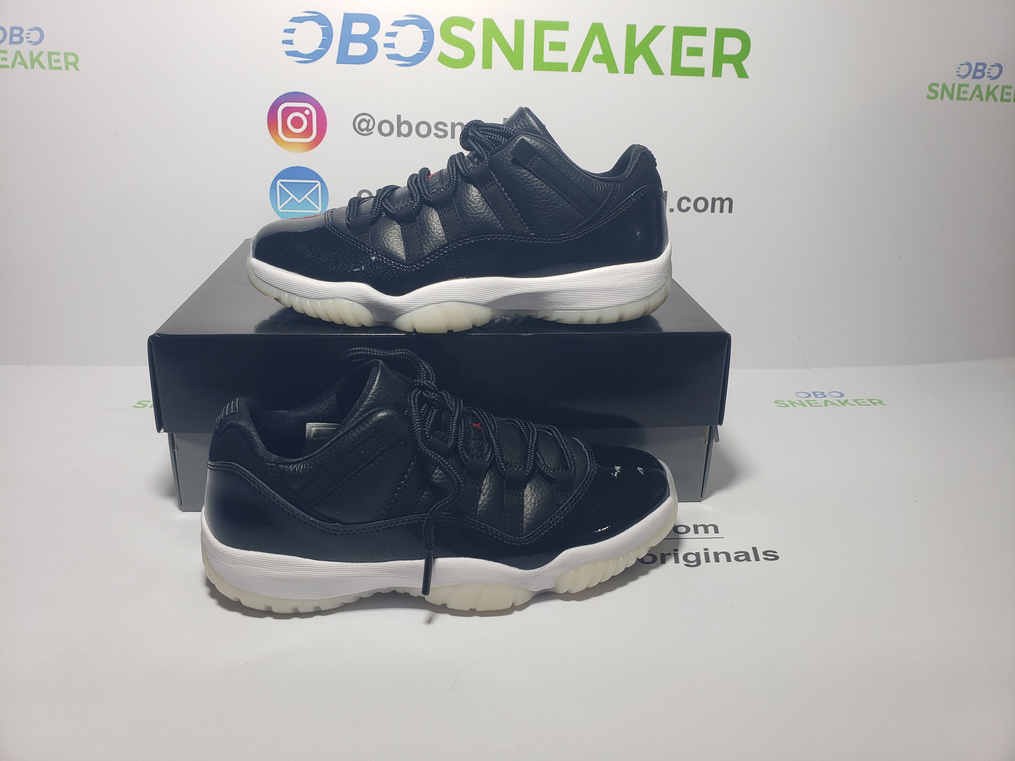 Air Jordan 11 Retro Low 72-10 AV2187-001 review obosneaker 02