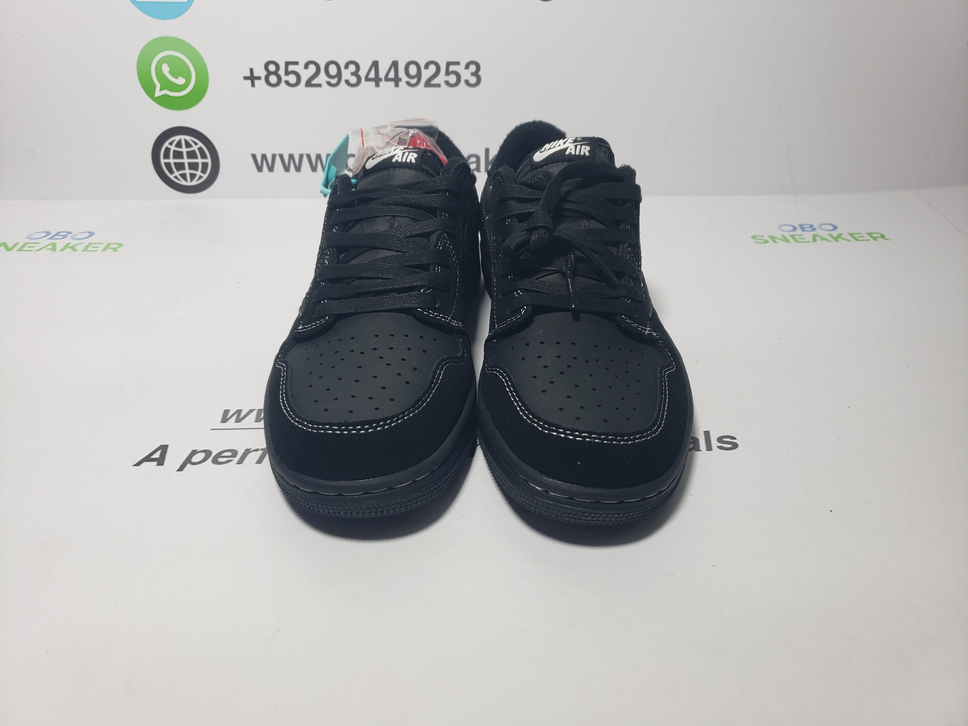 【$59 SALE】Air Jordan 1 Retro Low OG SP Travis Scott Black Phantom DM7866-001 review obosneaker 01