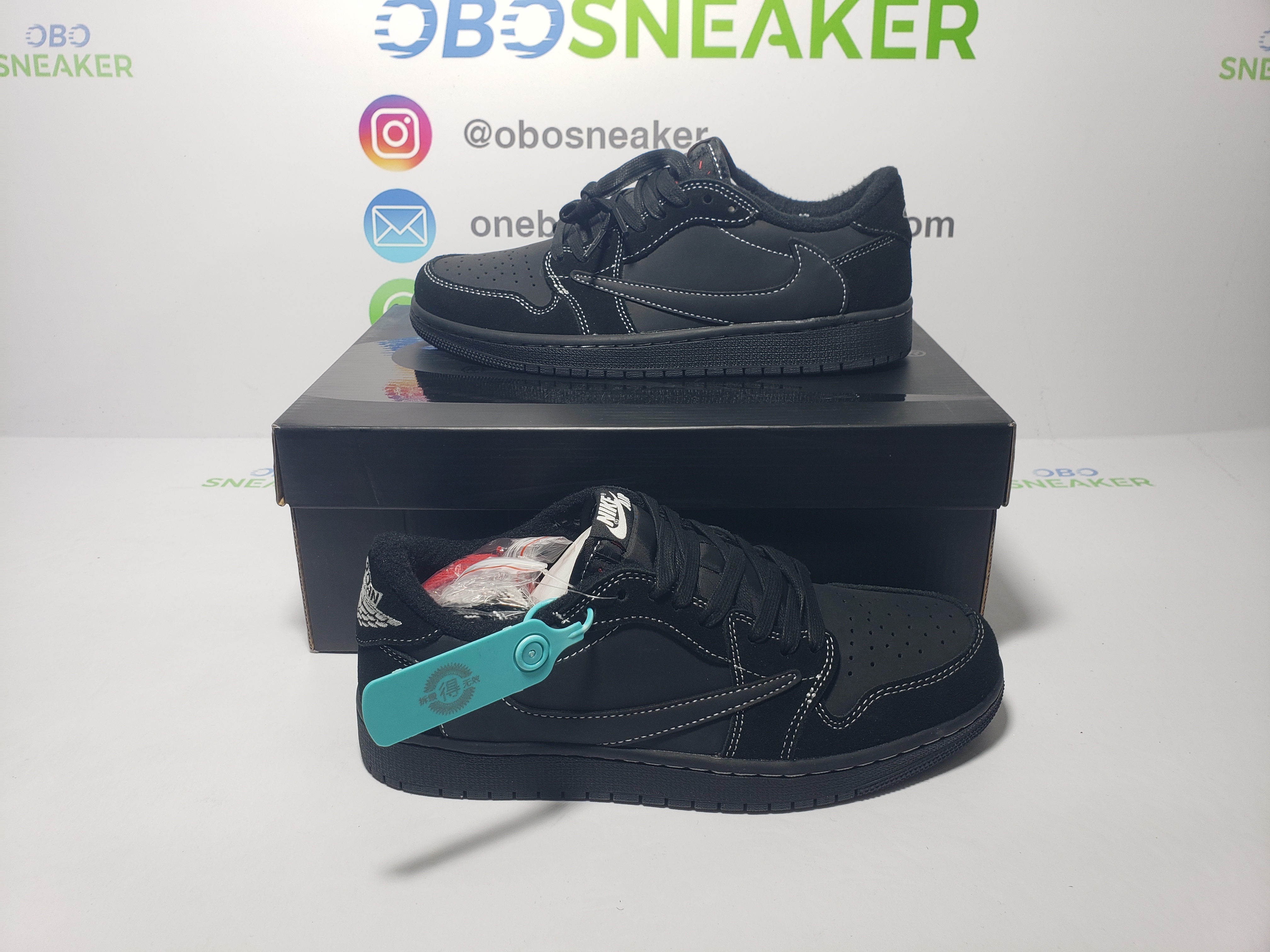 【$59 SALE】Air Jordan 1 Retro Low OG SP Travis Scott Black Phantom DM7866-001 review obosneaker 03