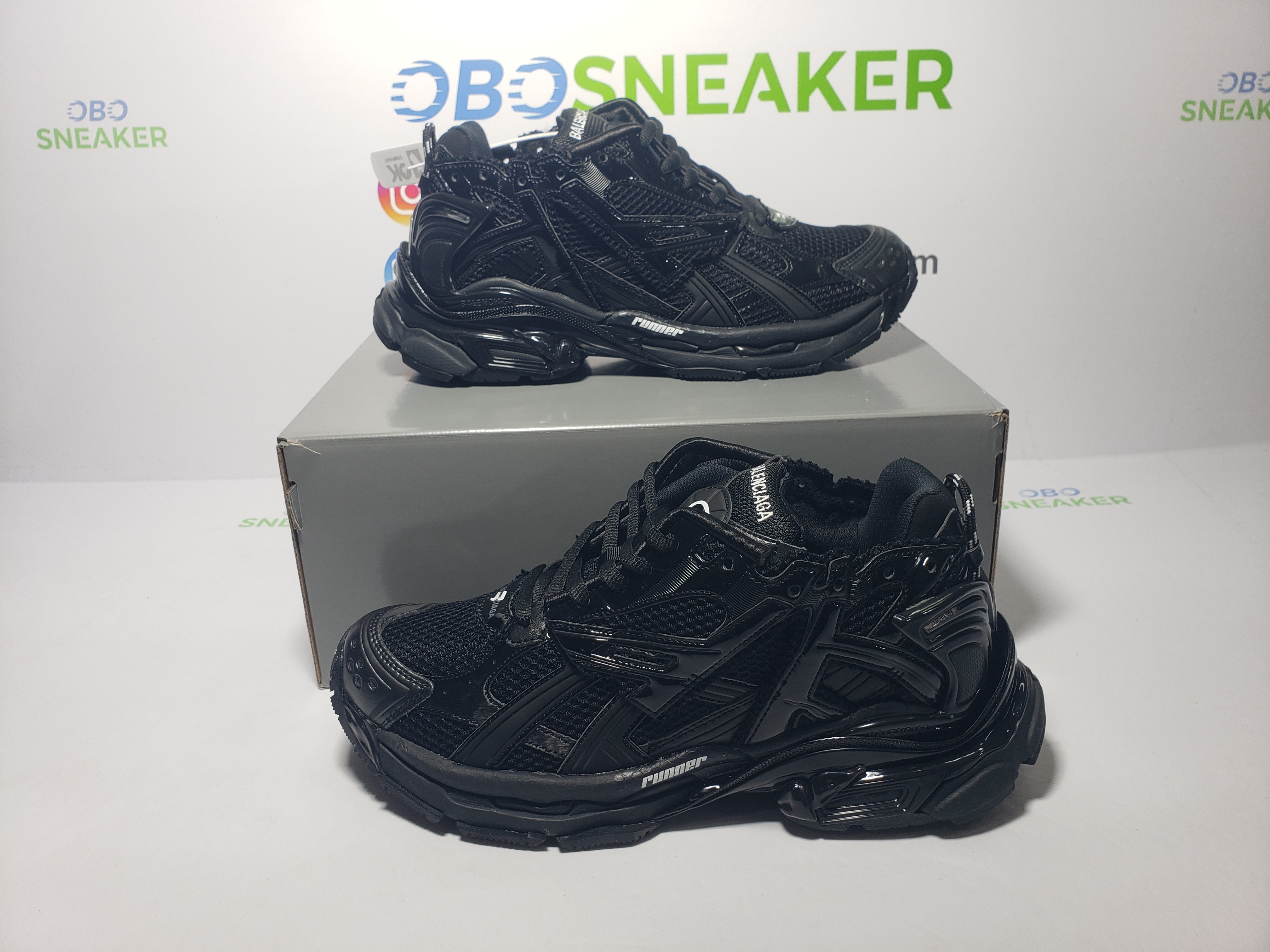 Balenciaga Runner Black 677403W3RB11000 review obosneaker 04