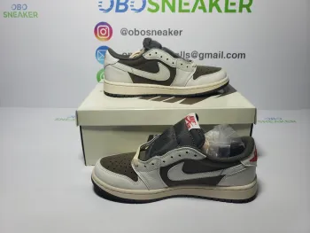 【$59 SALE】Air Jordan 1 Retro Low OG SP Travis Scott Reverse Mocha DM7866-162 review obosneaker 04