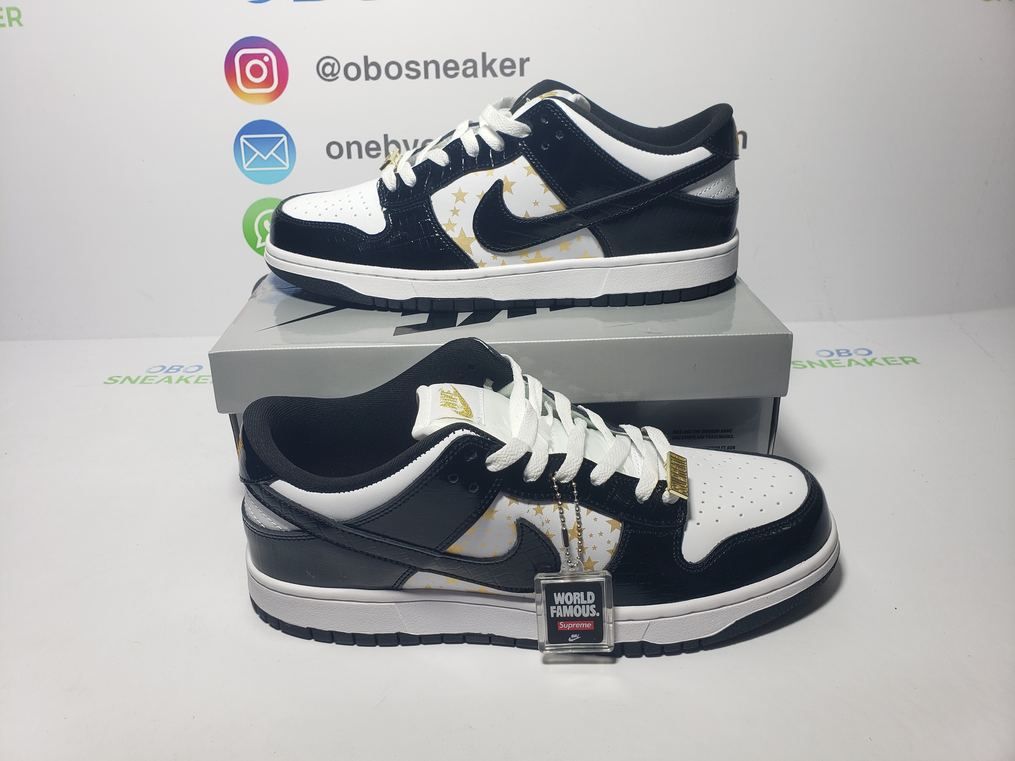 Nike SB Dunk Low Supreme x Nike Black Stars DH3228-102 review obosneaker 04