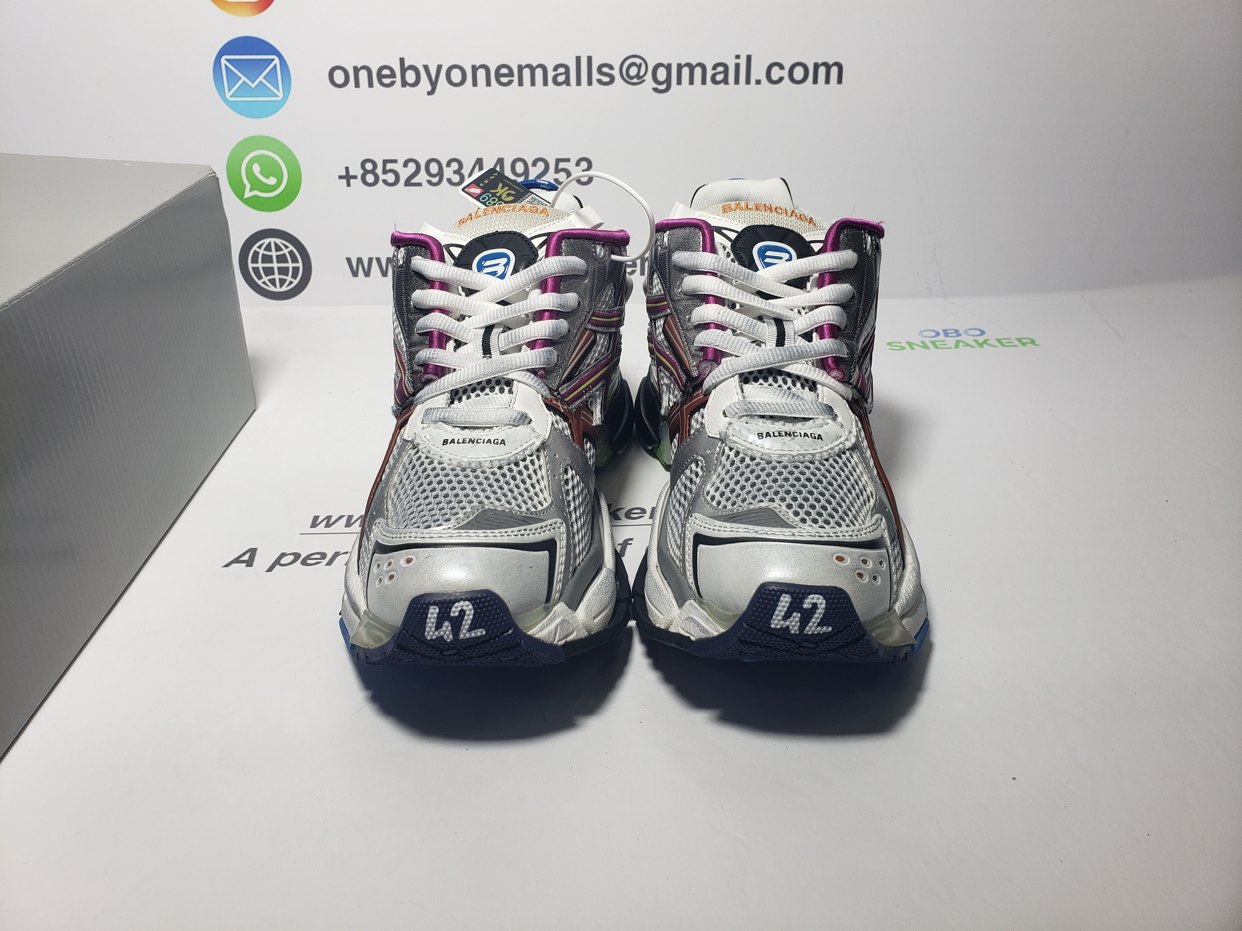 Top Version Balenciaga Runner Sneaker Color Orange Powder 772767 W3RBW 9168 review obosneaker 02