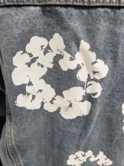 OBO Denim Tears Type - 2 All Over Wreath Light Wash Jacket review obosneaker 01