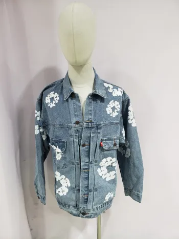 OBO Denim Tears Type - 2 All Over Wreath Light Wash Jacket review obosneaker 04