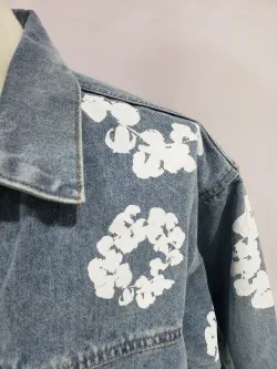OBO Denim Tears Type - 2 All Over Wreath Light Wash Jacket review obosneaker 03