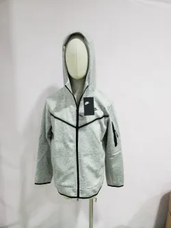 OBO Nike Sportswear Tech Fleece Full Zip Hoodie & Joggers Set Grey And Black review obosneaker 08
