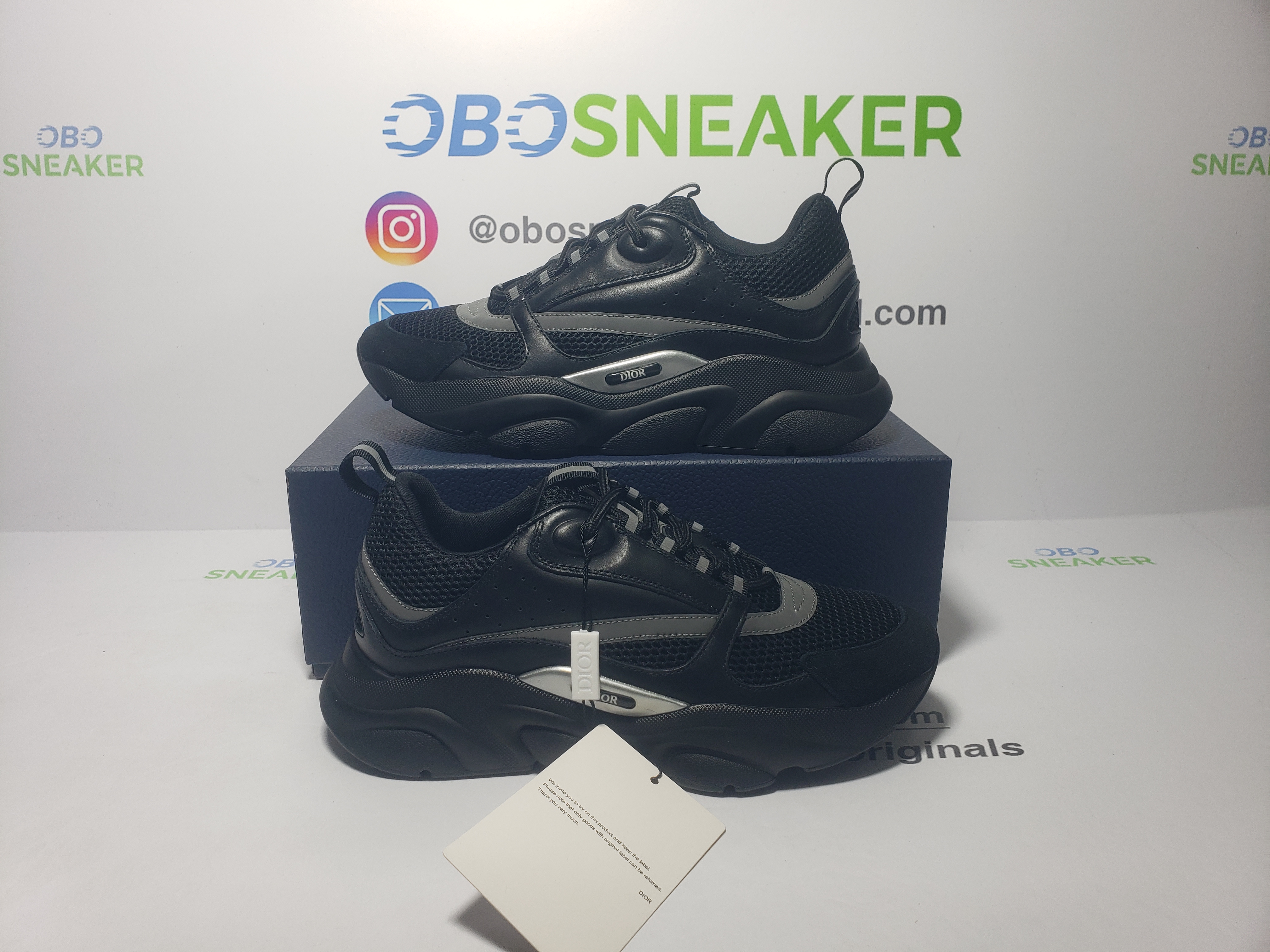 Dior B22 Black Silver 3SN231ZNG969 review obosneaker 02