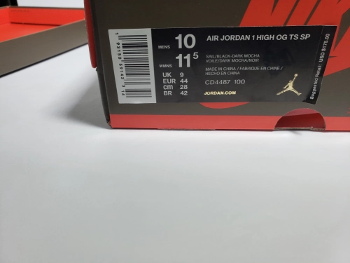 Air Jordan 1 Retro High OG SP Travis Scott Mocha CD4487-100 review 