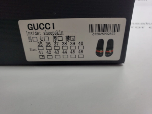 Gucci Web Accent Rubber Slides review 
