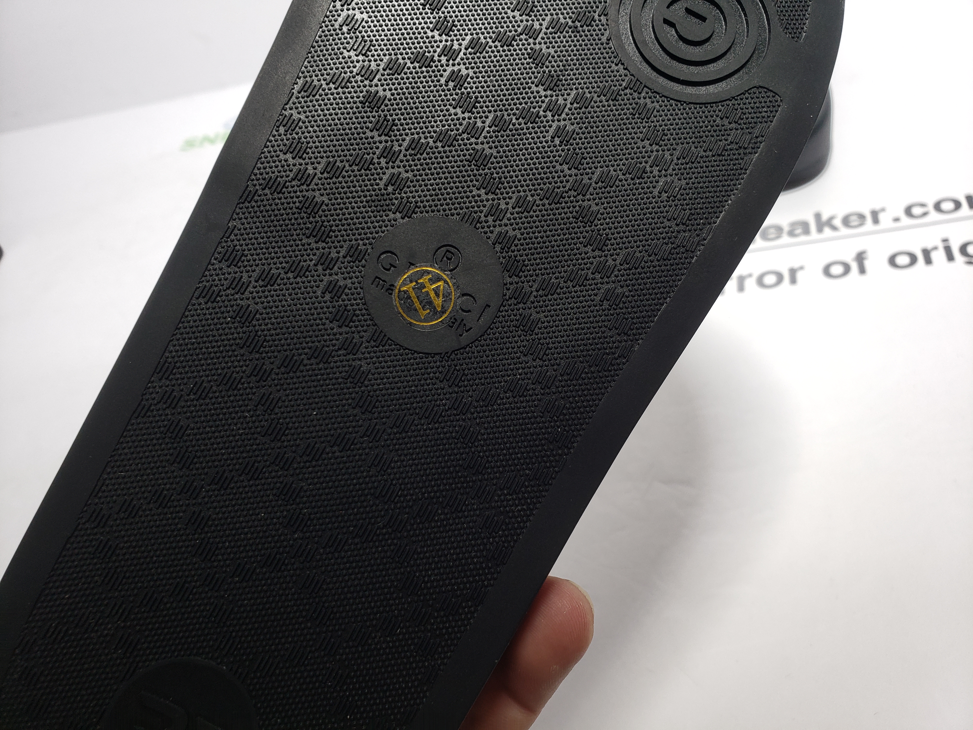 Gucci Web Accent Rubber Slides review obosneaker 02