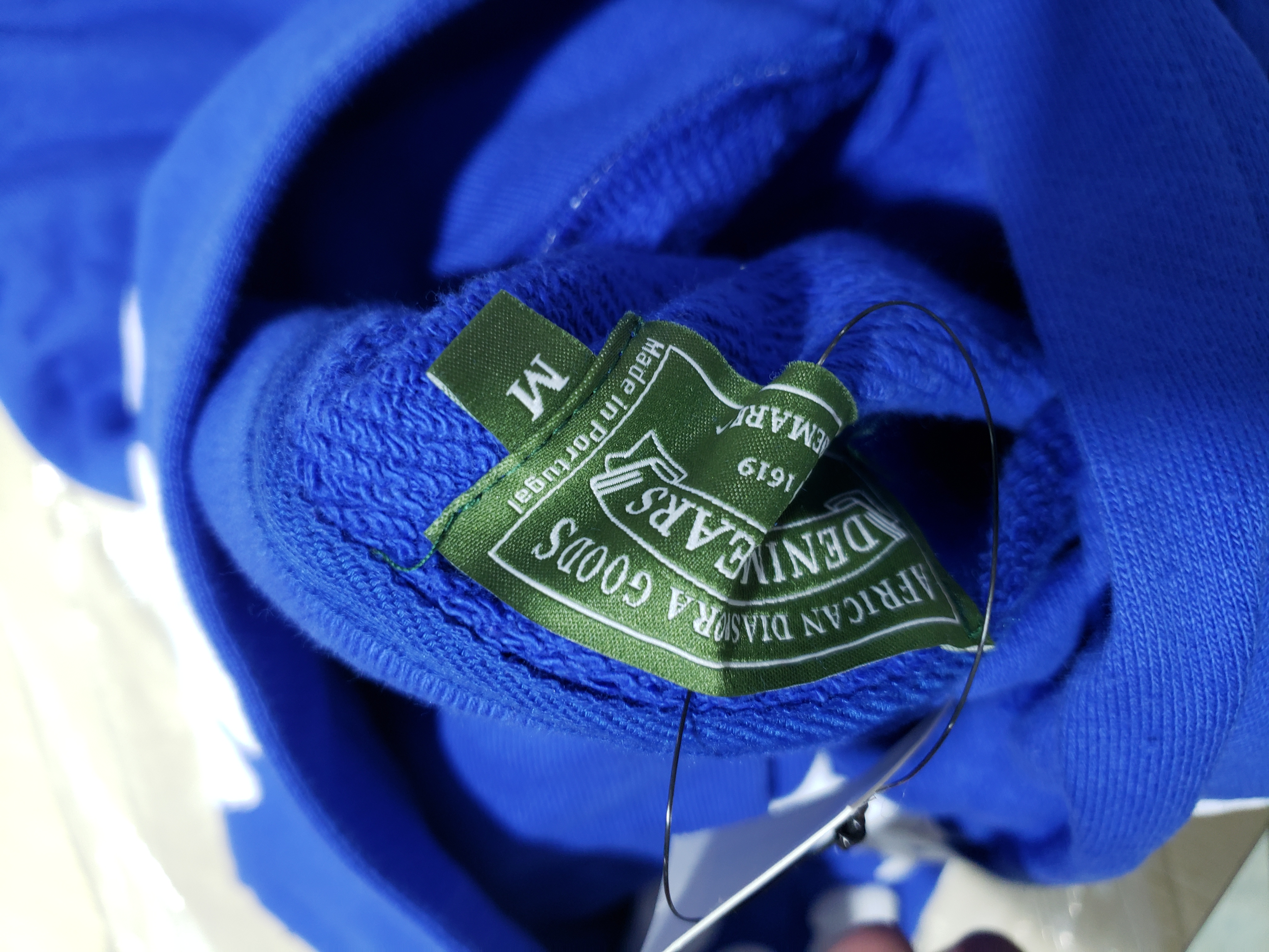 OBO Denim Tears The Cotton Wreath Sweatshirt Royal Blue review obosneaker 03