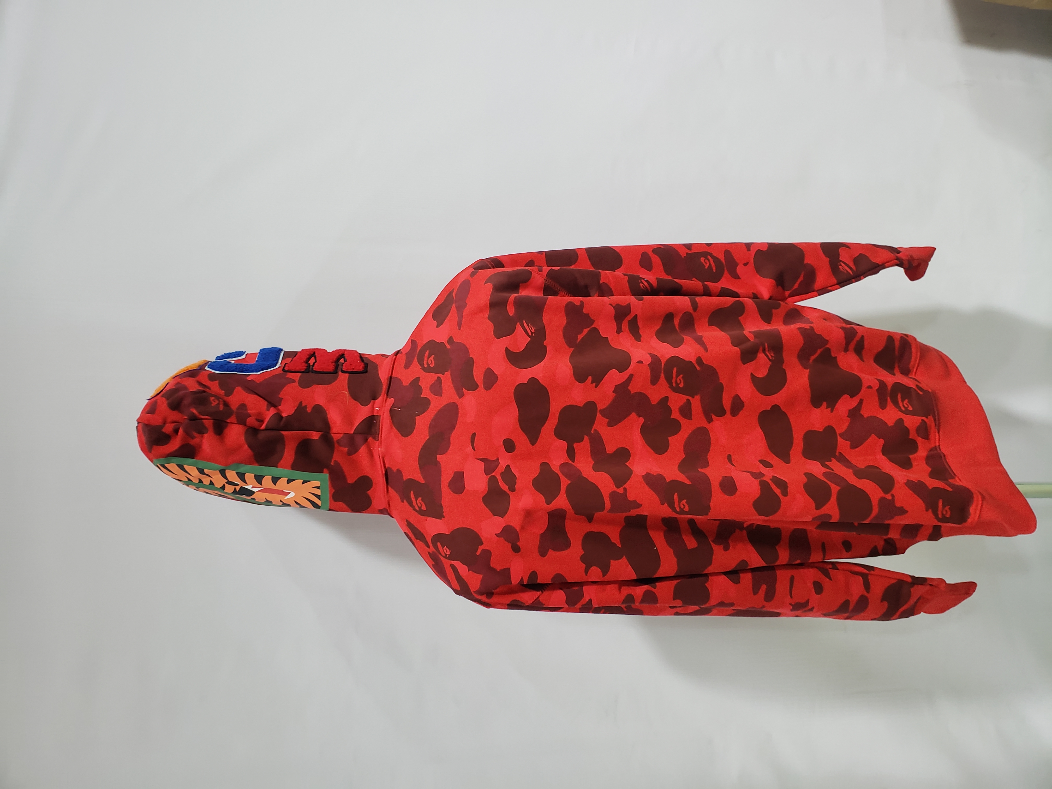 OBO  BAPE Color Camo Shark Zip Hoodie Red review obosneake 00