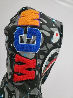 OBO  BAPE Space Camo Shark WGM Full-Zip Hoodie Black review obosneaker 03