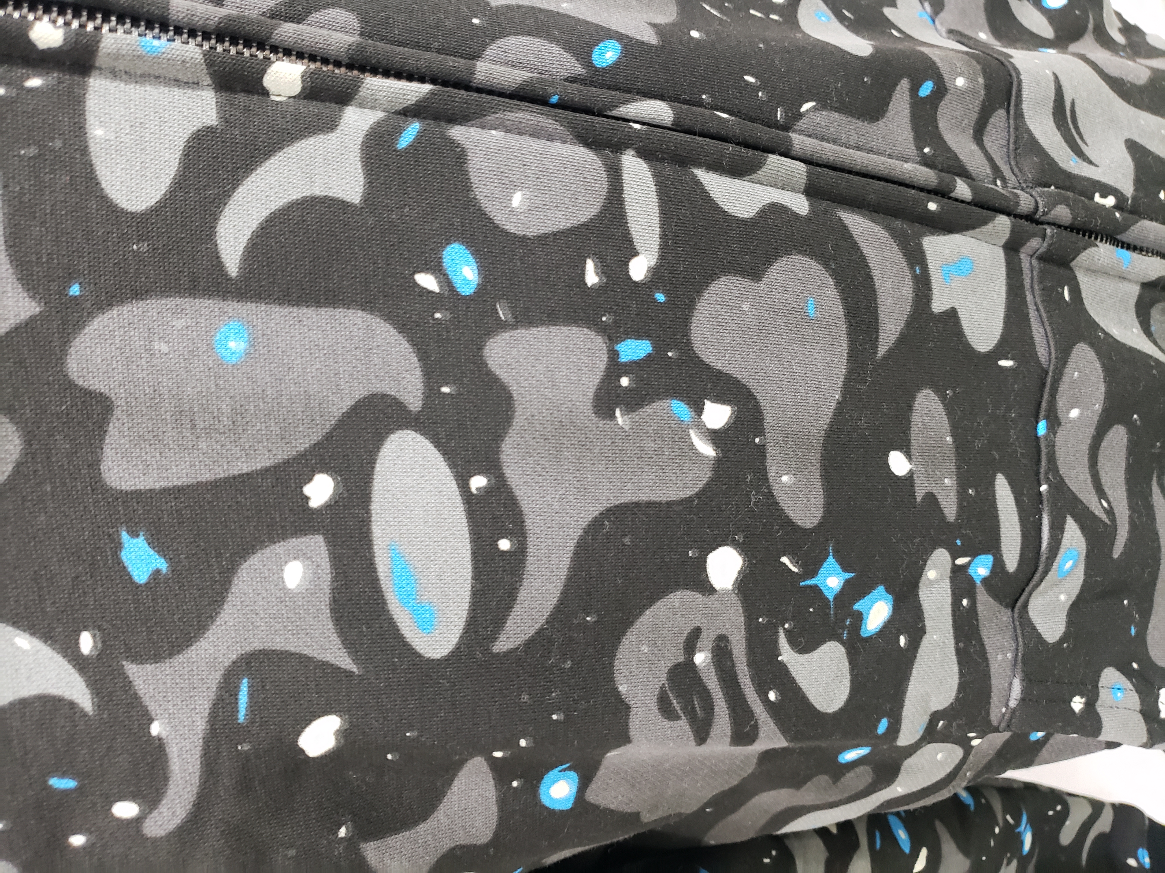 OBO  BAPE Space Camo Shark WGM Full-Zip Hoodie Black review obosneaker 03