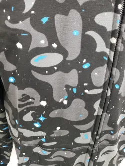 OBO  BAPE Space Camo Shark WGM Full-Zip Hoodie Black review obosneaker 04