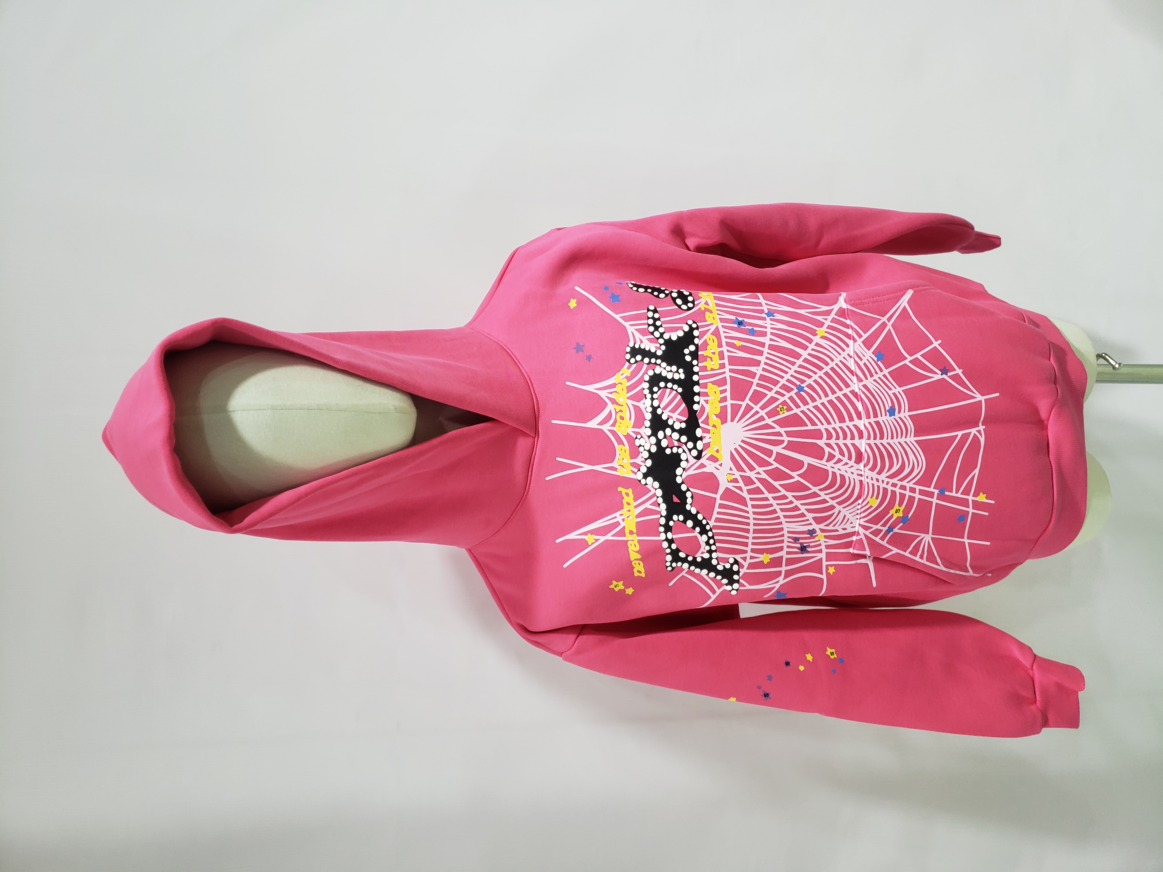 Sp5der Young Thug Punk Hoodie Pink review obosneaker 03
