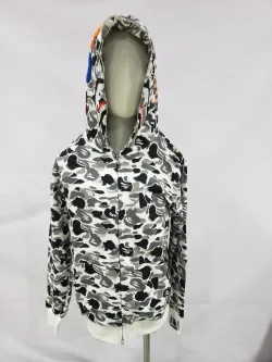 OBO BAPE ABC Camo Double Shark Full Zip Hoodie Grey review obosneaker 02