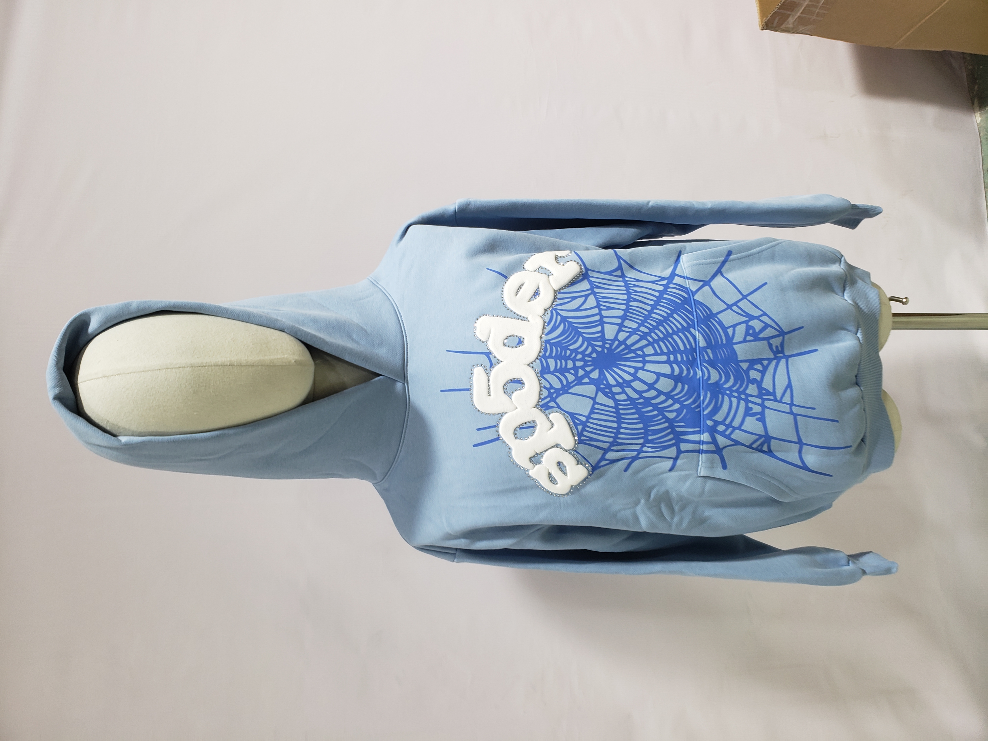 Sp5der Web Hoodie Blue review obosneaker 02