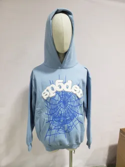Sp5der Web Hoodie Blue review obosneaker 03