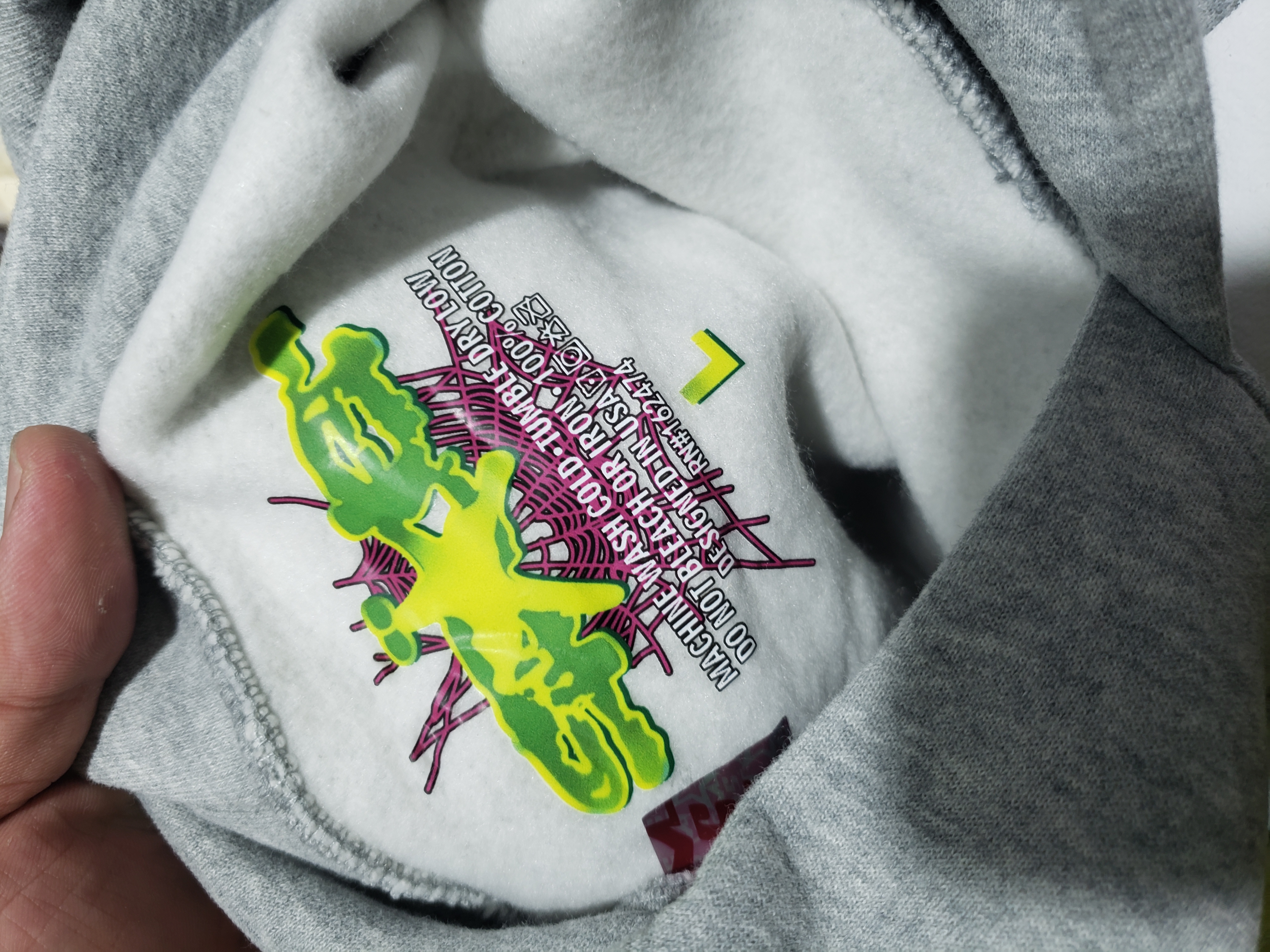 Sp5der Beluga Hoodie Heather Grey review obosneaker 03