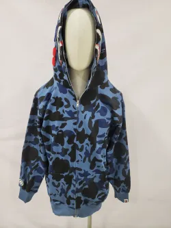 OBO BAPE COLOR CAMO SHARK ZIP HOODIE NAVY review obosneaker. 02