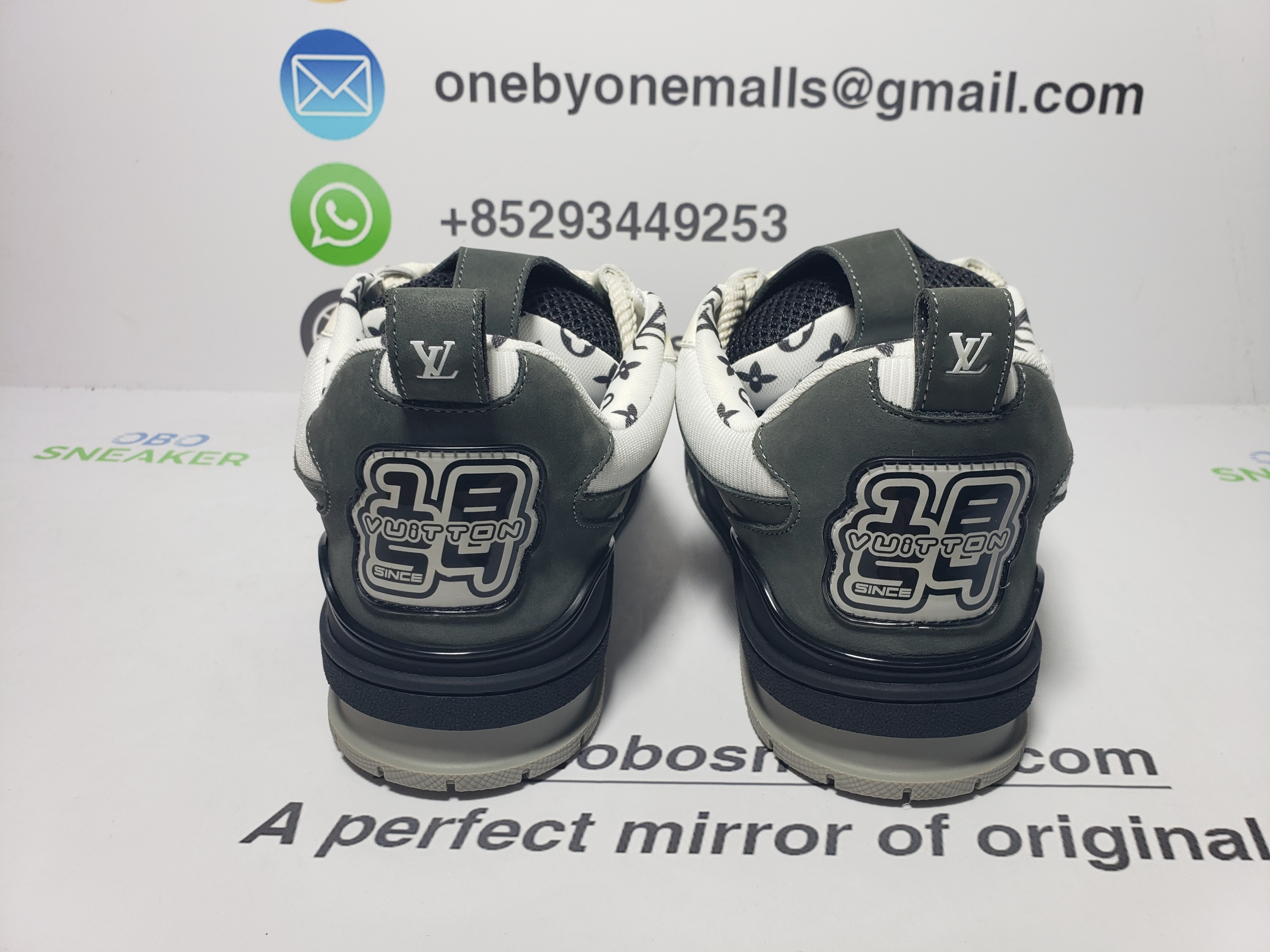 Louis Vuitton LV Skate Sneaker Grey White 1AC52M  review obosneaker 02