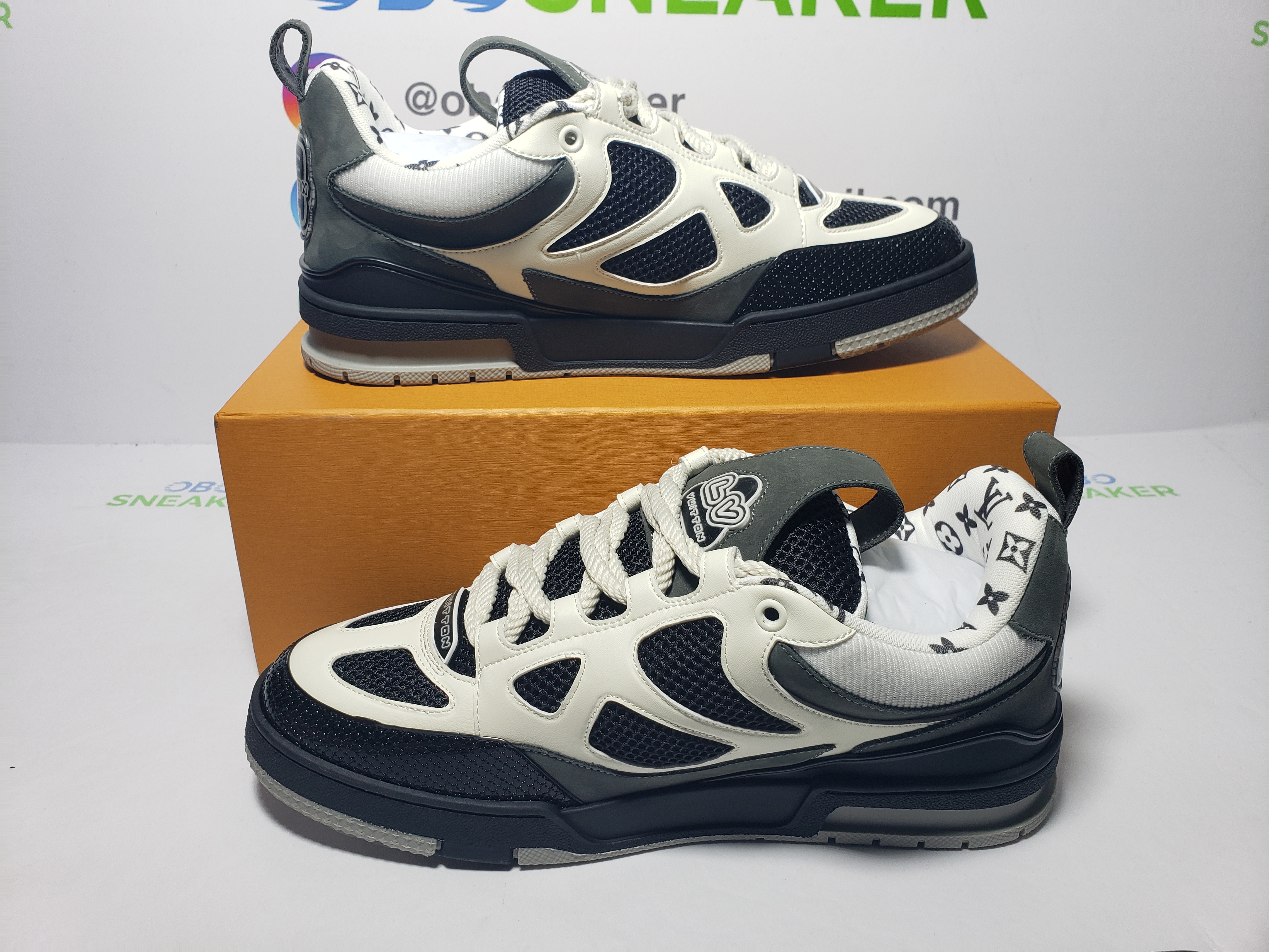 Louis Vuitton LV Skate Sneaker Grey White 1AC52M  review obosneaker 06