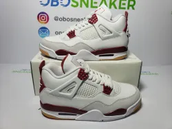 Nike SB x Air Jordan 4 White Red DR5415-160  review obosneaker  06