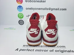 Nike SB x Air Jordan 4 White Red DR5415-160  review obosneaker  03