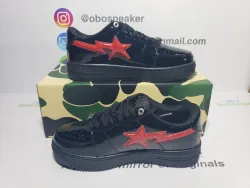  A Bathing Ape Bape Sta Low Black Black Snake Skin  1180 191 009 review obosneaker 06