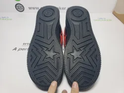  A Bathing Ape Bape Sta Low Black Black Snake Skin  1180 191 009 review obosneaker 05