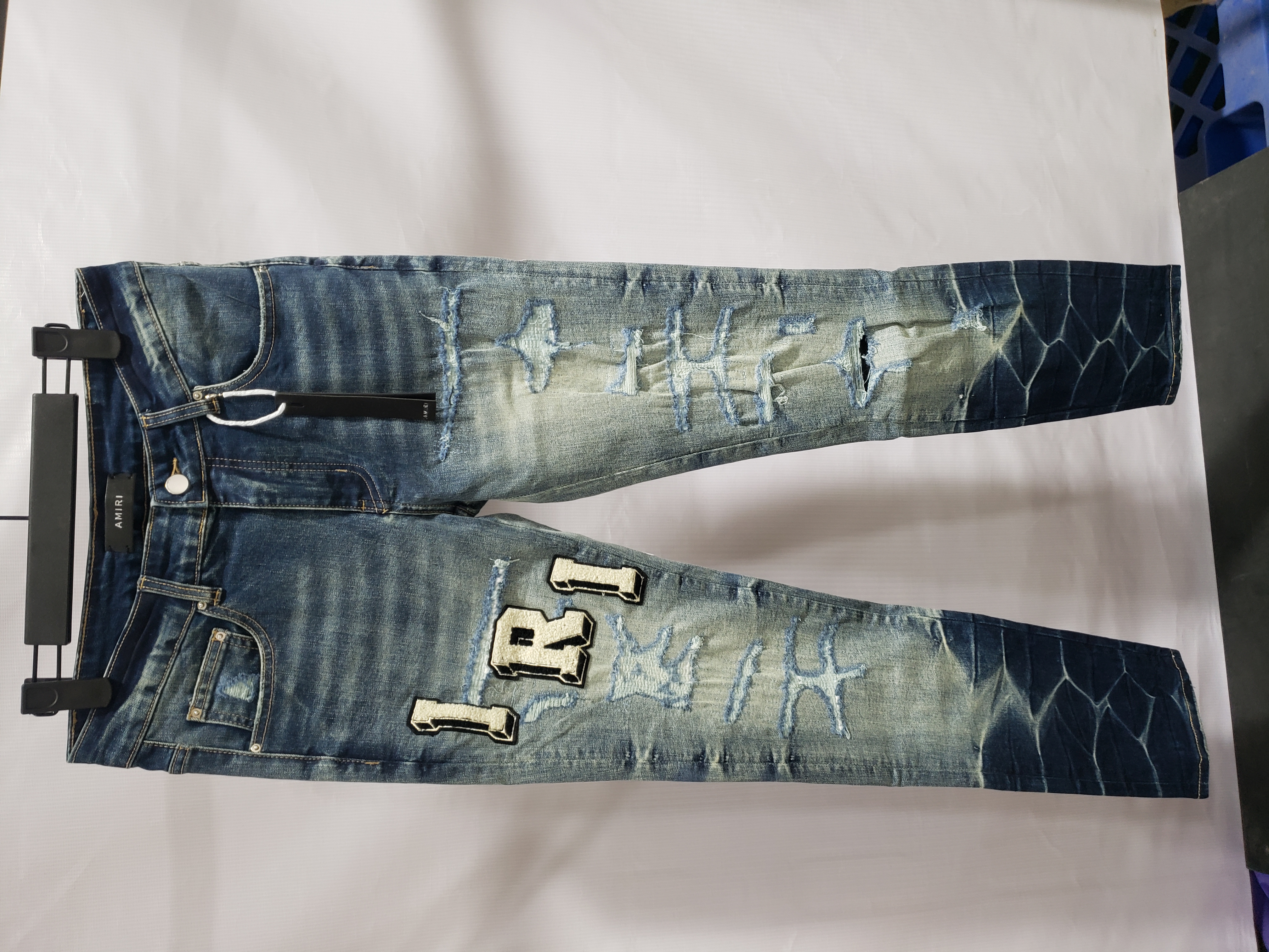 OBO AMIRI Blue Varsity Jeans review obosneaker 01