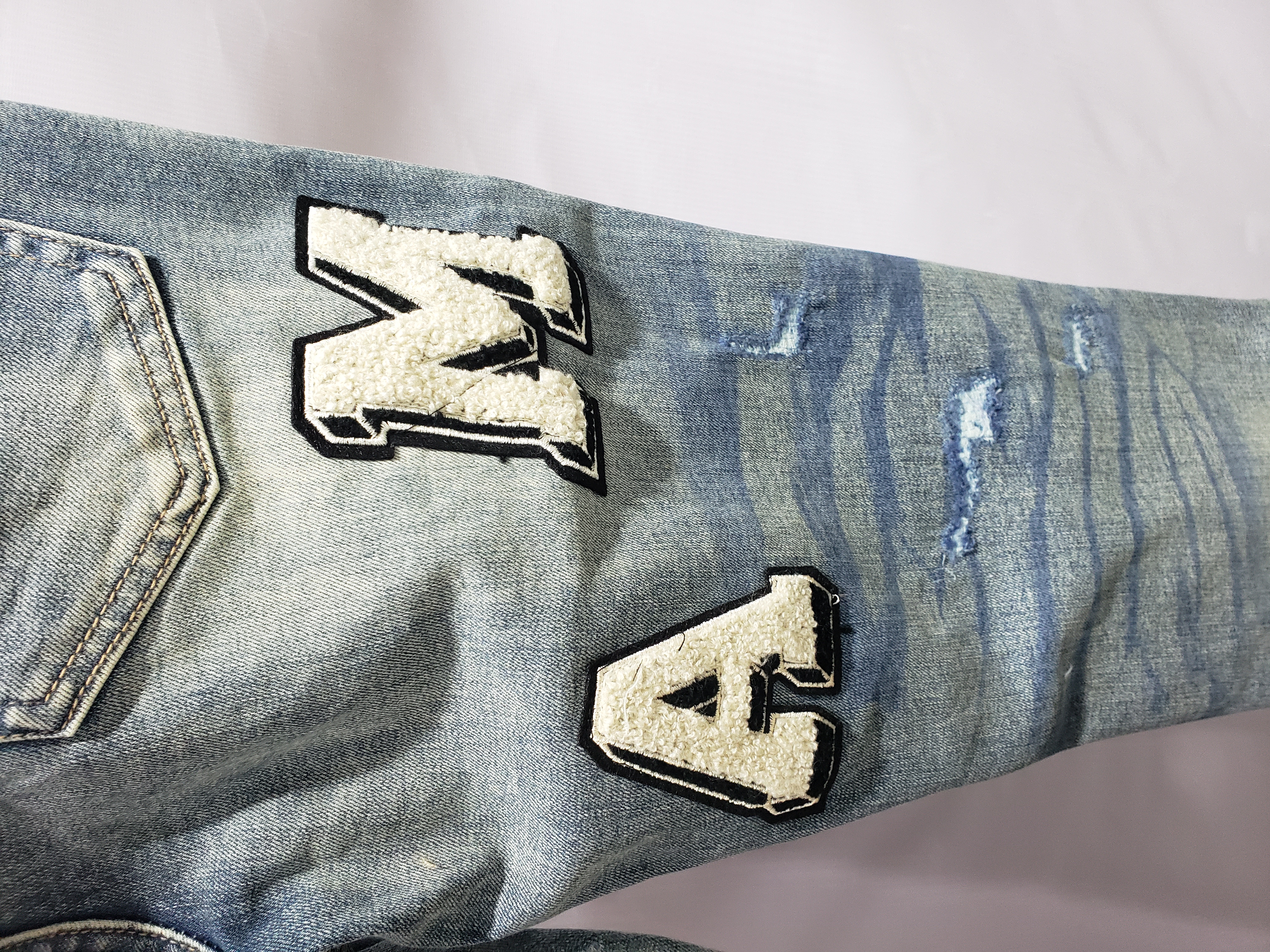 OBO AMIRI Blue Varsity Jeans review obosneaker 03