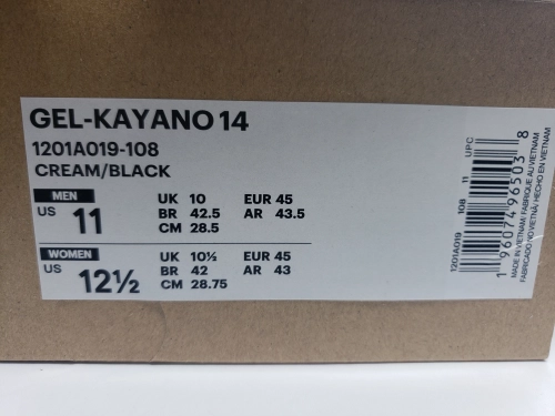 ASICS Gel-Kayano 14 Cream Black Metallic Plum 1201A019-108 review 