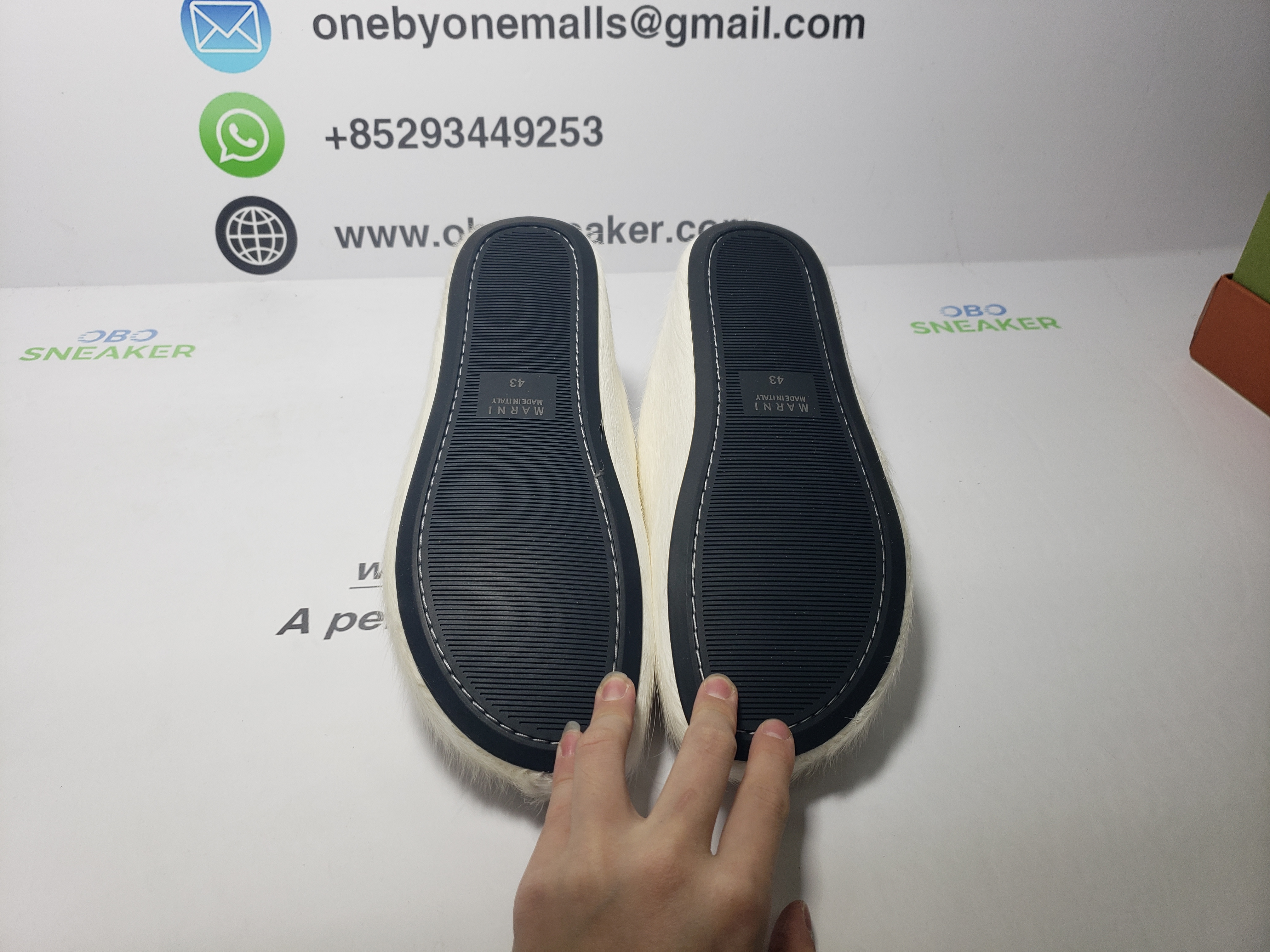 Marni Long-Hair Calfskin Fussbett Sabot White SBMR000600P412200W02 review obosneaker 06