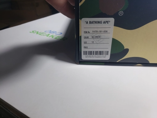 A Bathing Ape Bape Sta Low Triple White 1H70-191-006 review 