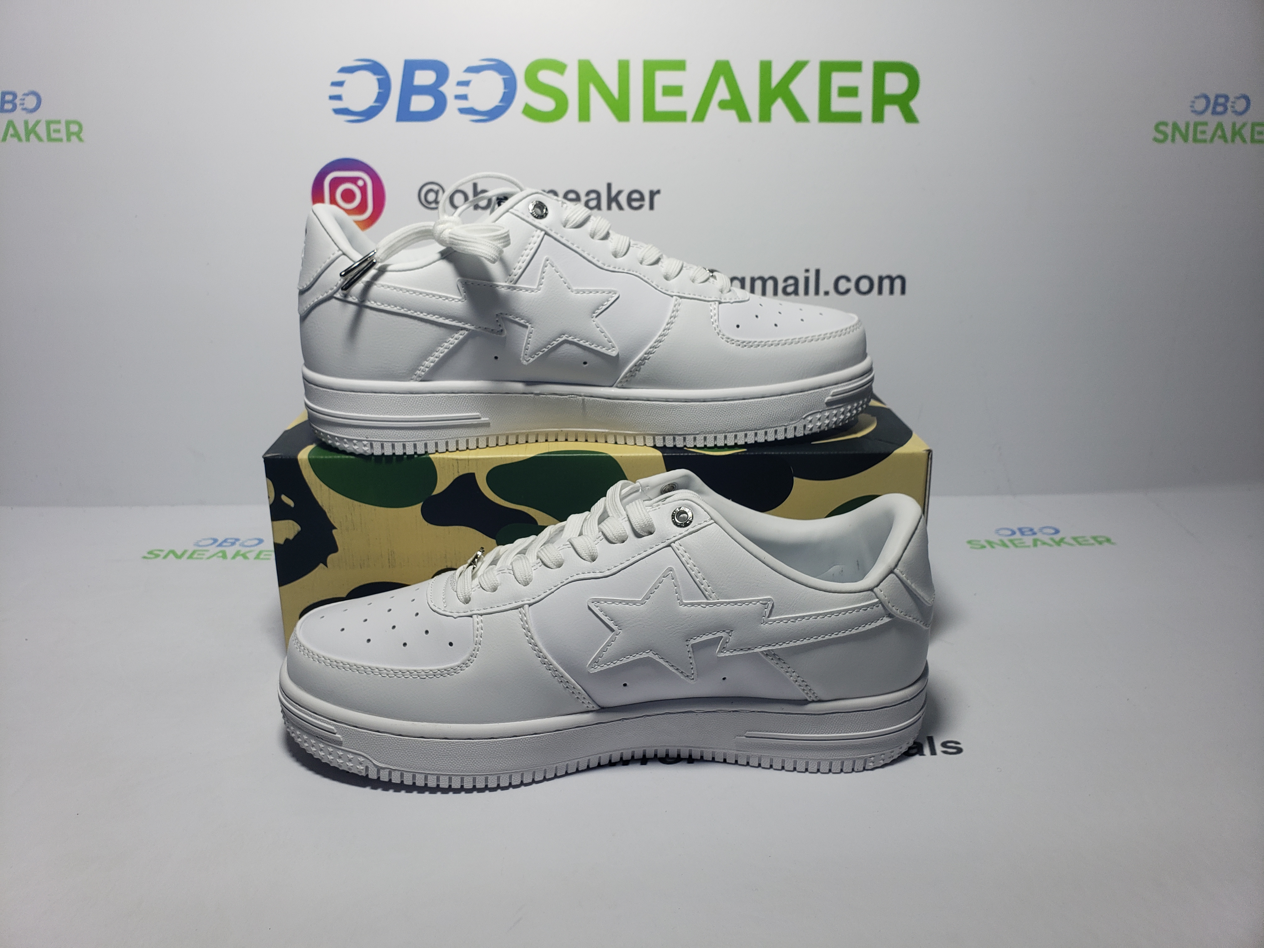 A Bathing Ape Bape Sta Low Triple White 1H70-191-006 review obosneaker 05