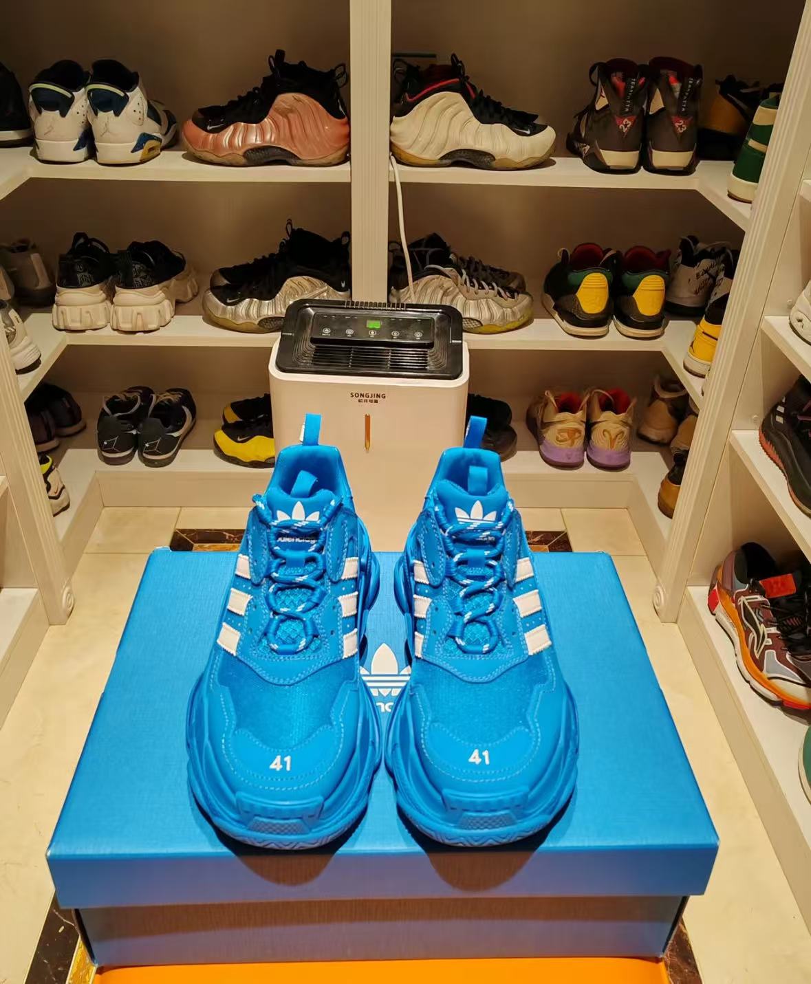 Balenciaga x adidas Triple S Blue White (Women's) 712764 W2ZB2 4090 review Alfred 01