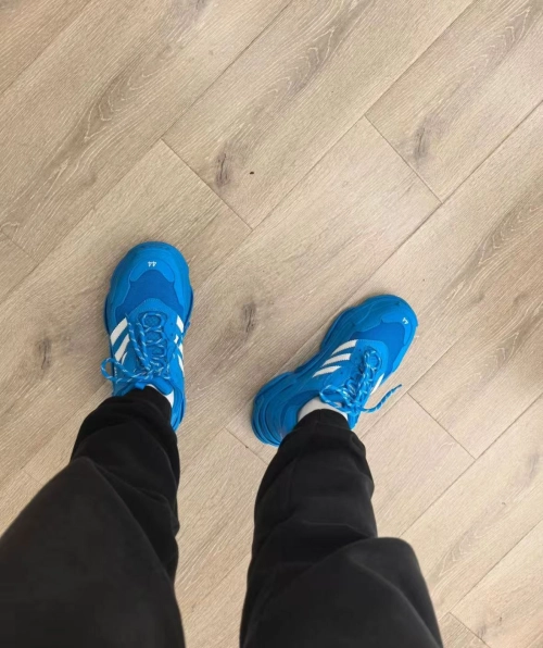 Balenciaga x adidas Triple S Blue White (Women's) 712764 W2ZB2 4090 review 