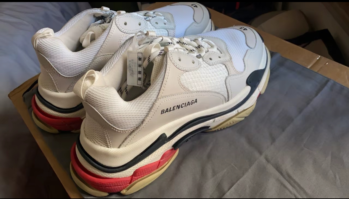 Balenciaga Triple S White Red (Women's) 524037 W09E1 9000 review Algernon