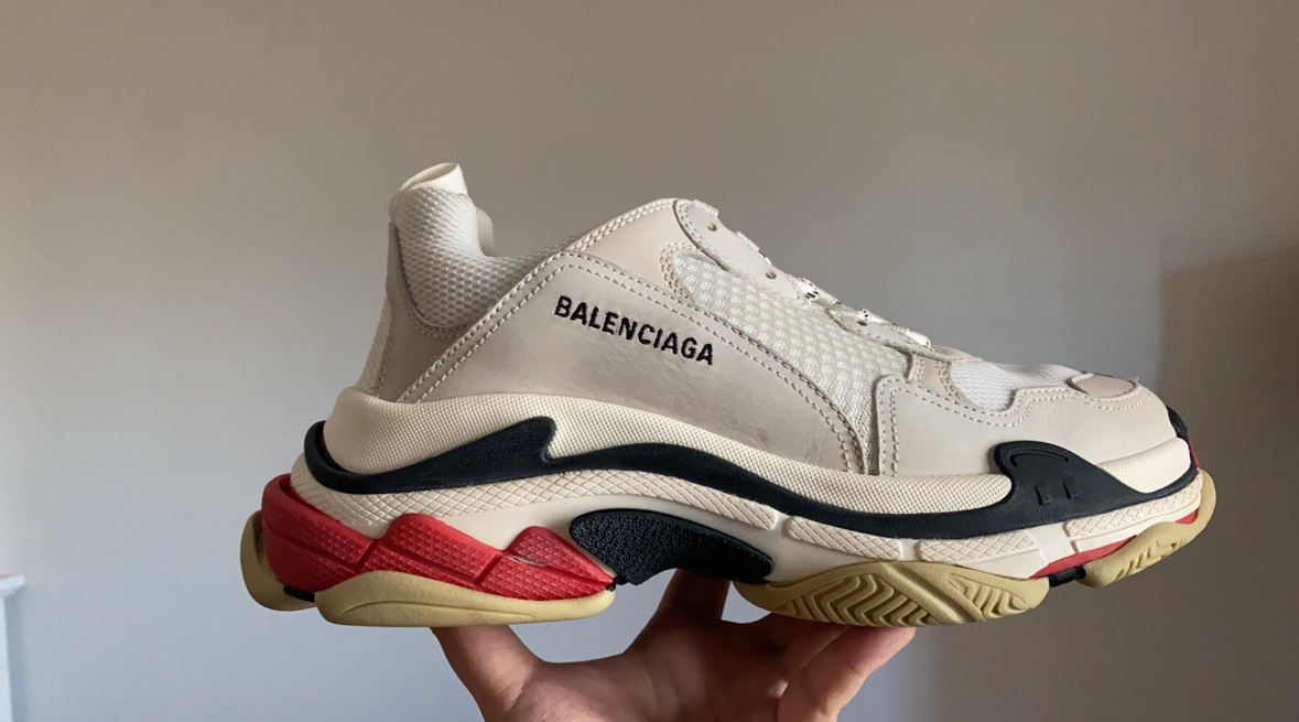 Balenciaga Triple S White Red (Women's) 524037 W09E1 9000 review Allan