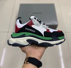 Balenciaga Triple White, red, and Green 524039 W090H 7078 review Alton