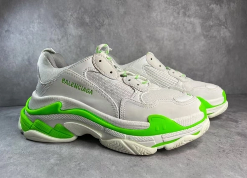 Balenciaga Triple S White Grey Green 524039 W2CA3 5390 review 