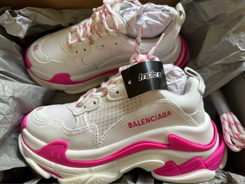Balenciaga Triple S White Peach Red 536737 W2CA3 3890 review 