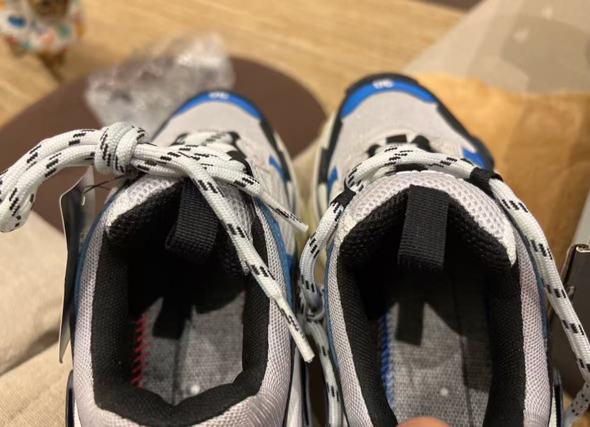 Balenciaga Triple S Black Grey Blue 541624 W06E2 7080 review Chasel 03