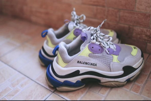 Balenciaga Triple S Purple Yellow Blue 524039 W09OH 8081 review 