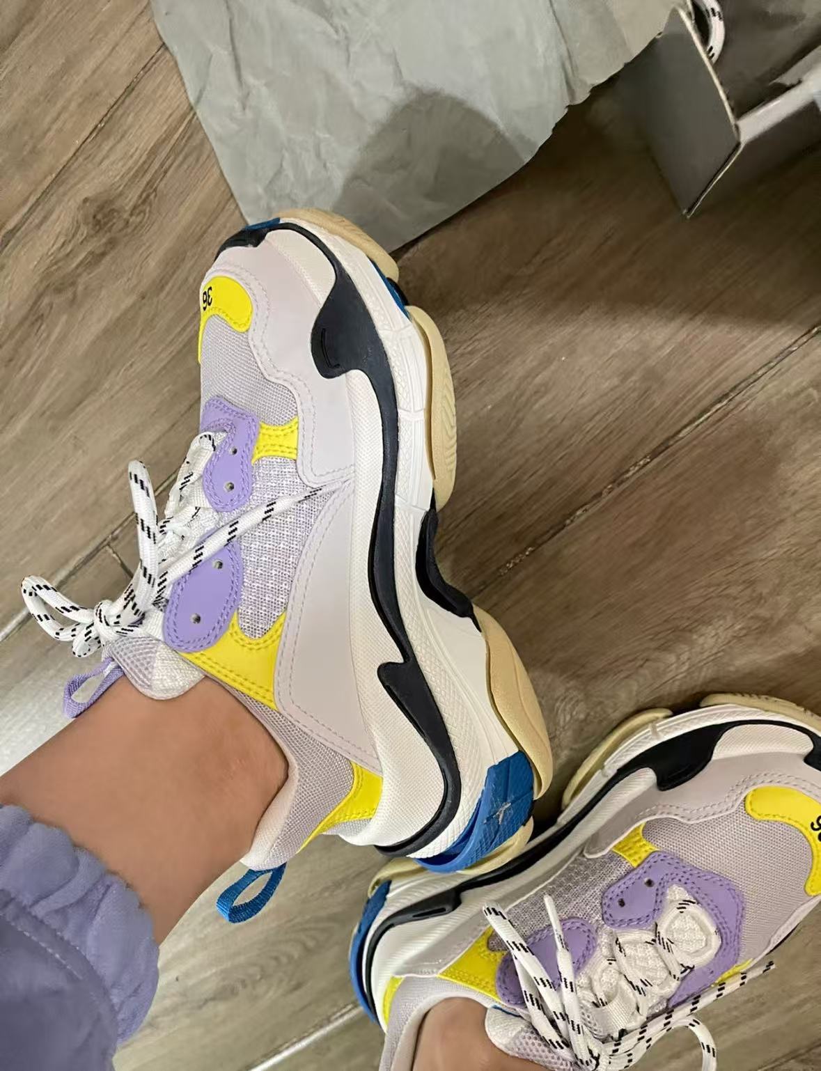Balenciaga Triple S Purple Yellow Blue 524039 W09OH 8081 review Denis 01