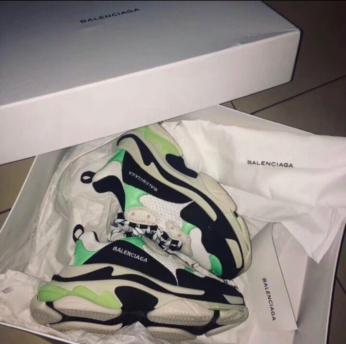 Balenciaga Triple S Electronic Green 512178 W09T1 9000 review Drew